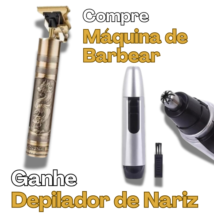 Maquina de Barbear  - Você ganha Depilador de Nariz