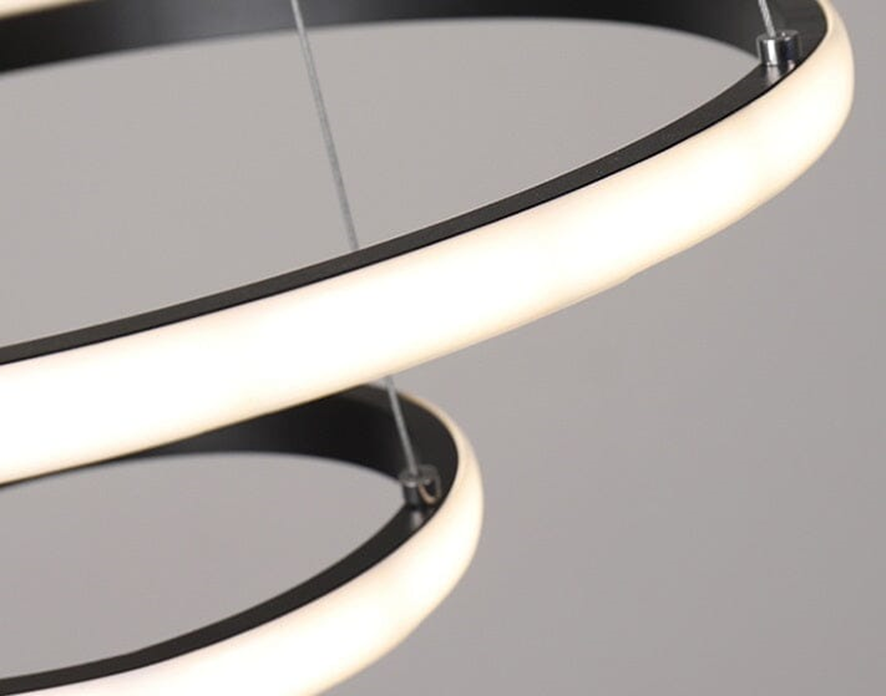 Lustre Pendente Circular Triplo em Led para Sala Jantar - Vamos às Compras