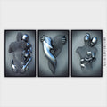 Quadros Decorativos Abstrato Trio Casal